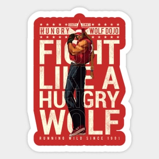 Hungry Wolf Dojo Gym Sticker